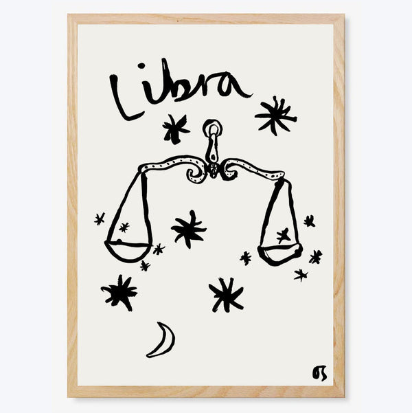 Libra Star Sign Art Print