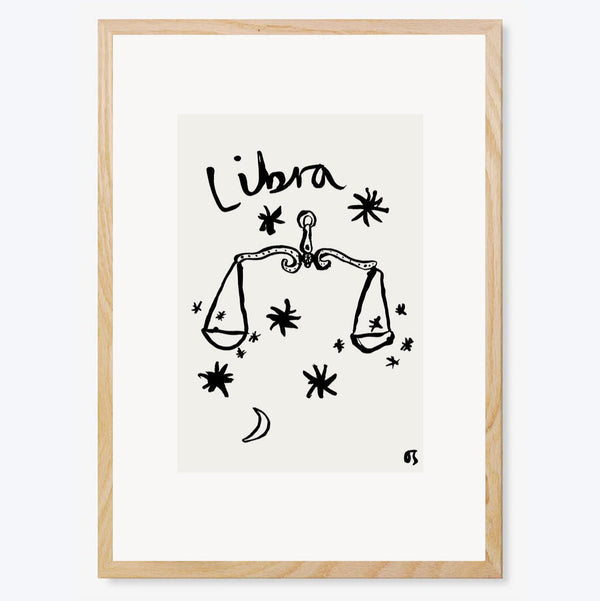 Libra Star Sign Art Print