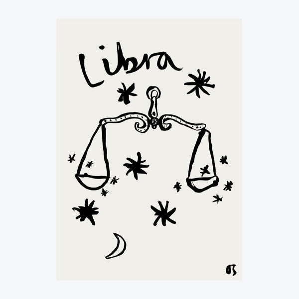 Libra Star Sign Art Print