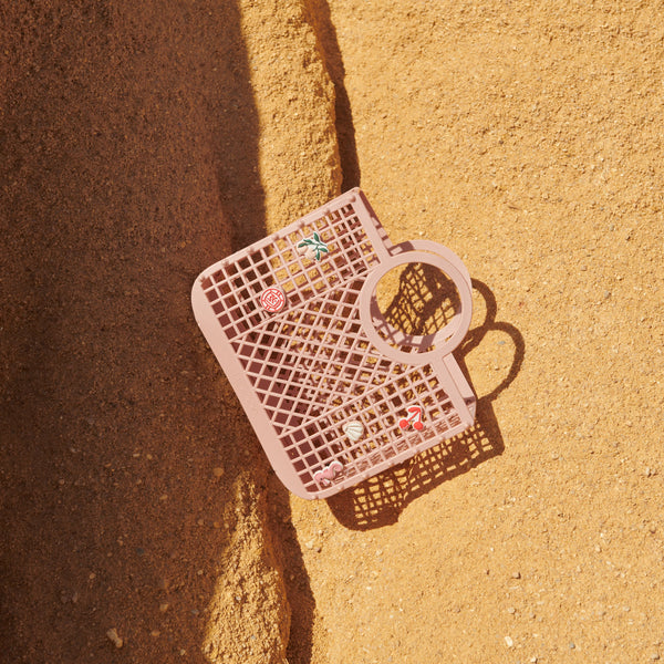Samantha Basket With Charms (Rose)