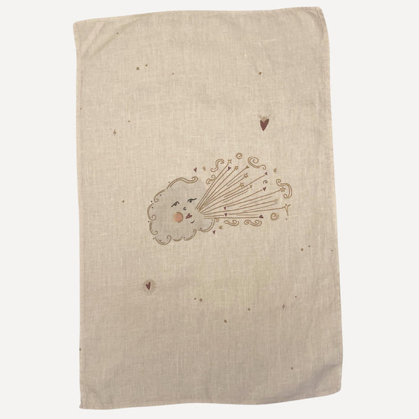 Love Cloud Linen Tea Towel