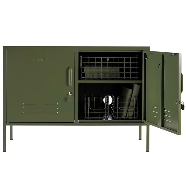 The Lowdown Double Door Locker Cabinet (Olive)