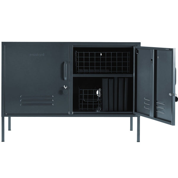 The Lowdown Double Door Locker Cabinet (Slate)