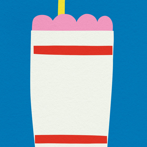 M for Milkshake- Alphabet Art Print
