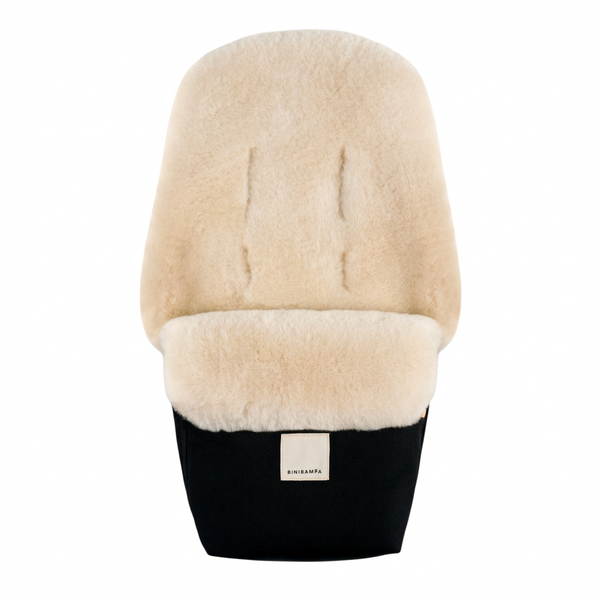 BINI Merino Sheepskin Mini Puff (Milk)