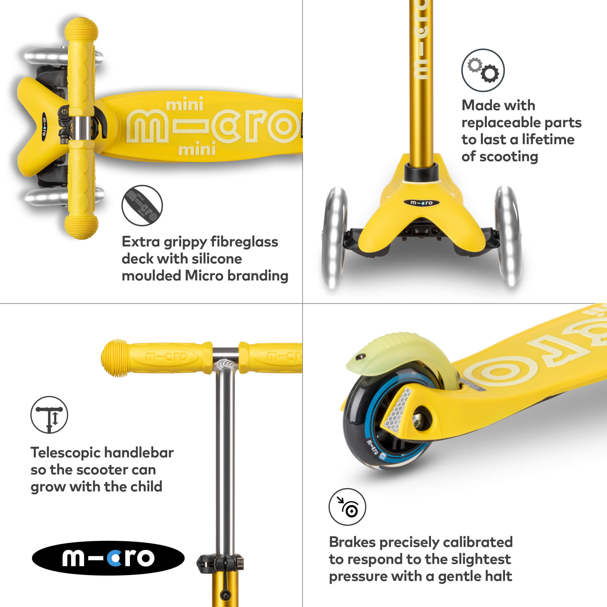 OTFAITP Moto Posteriore Freno Ricambio Micro Maxi Deluxe Pieghevole LED/Maxi Deluxe PRO/Maxi Deluxe Eco Series 3 Ruote Moto OTFAITP Moto Posteriore Freno Ricambio Micro Maxi Deluxe Pieghevole LED/Maxi Deluxe PRO/Maxi Deluxe Eco Series 3 Ruote Moto