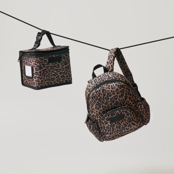 Mini Elwood Kids Backpack 2.0 (Brown Tonal Leopard Print)
