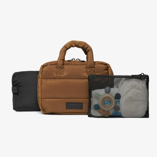T+M Puffy Changing Grab Bag (Coffee)