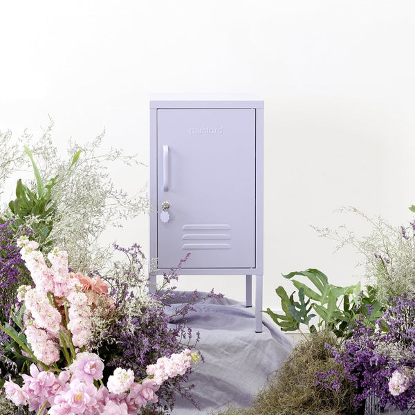 The Shorty Single Door Locker Cabinet (Lilac) (Opens to Right)