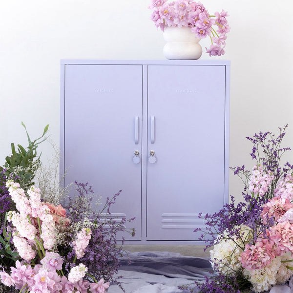 The Midi Double Door Locker Cabinet (Lilac)