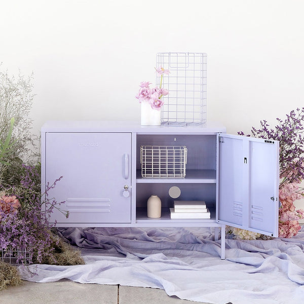 The Lowdown Double Door Locker Cabinet (Lilac)