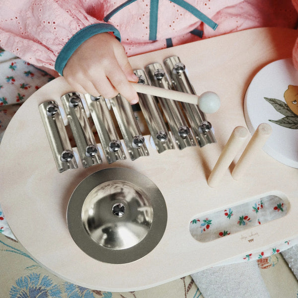 Lemon Print Wooden Music Board