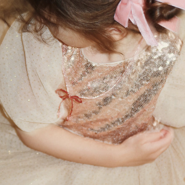 Pearly Necklace and Bracelet Set (Cherry)