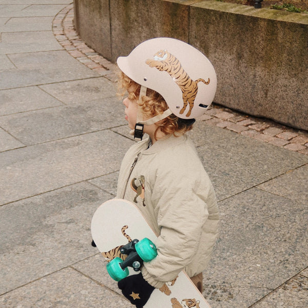 Tiger Print Bicycle Helmet
