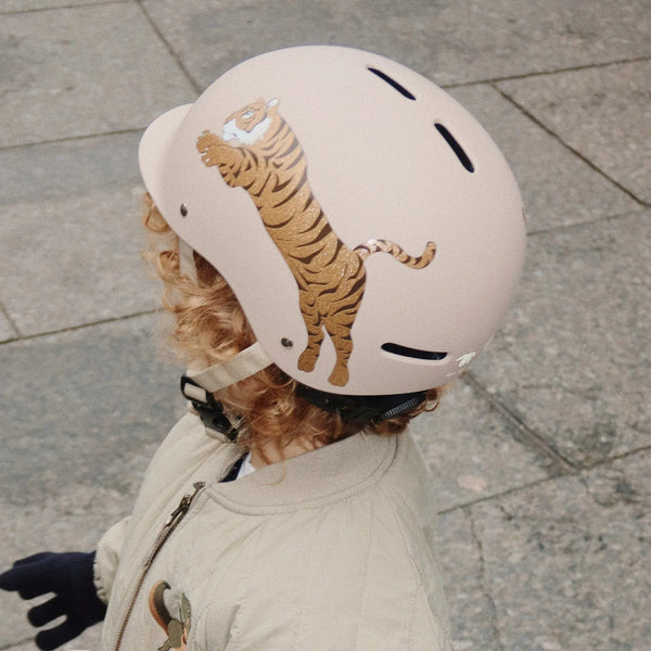 Tiger Print Bicycle Helmet
