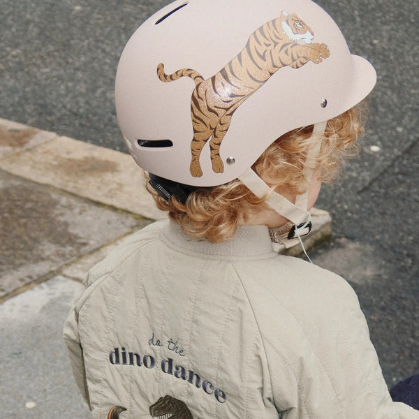 Tiger Print Bicycle Helmet