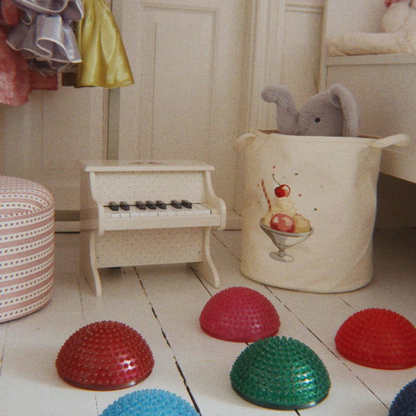 Teddy Bear Print Wooden Toy Piano