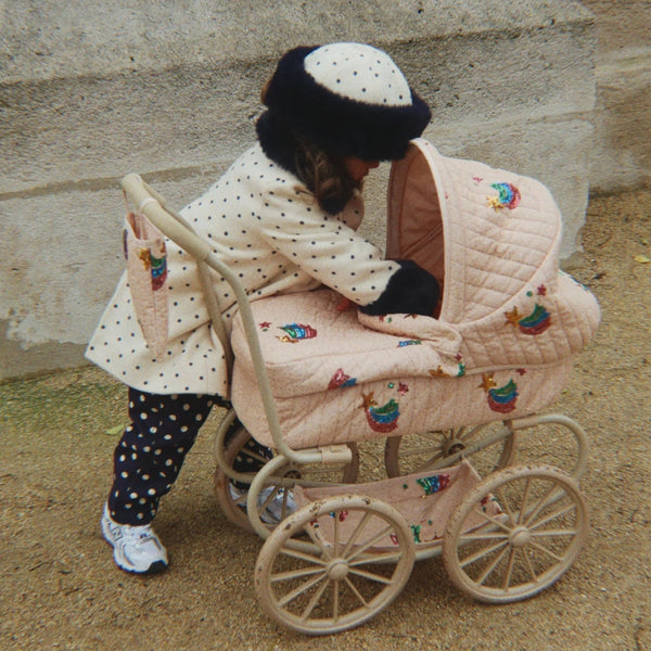Minnie Glittery Rainbow Tulle Star Vintage Traditional Dolls Pram