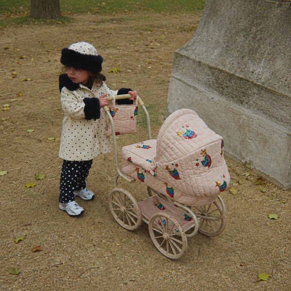 Minnie Glittery Rainbow Tulle Star Vintage Traditional Dolls Pram