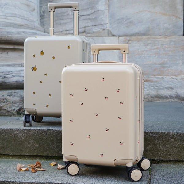 Lemon Print Travel Suitcase