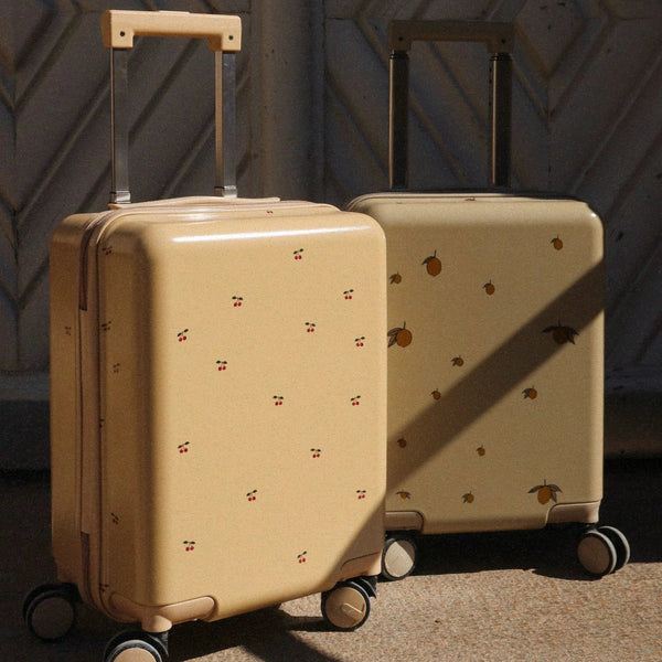 Lemon Print Travel Suitcase