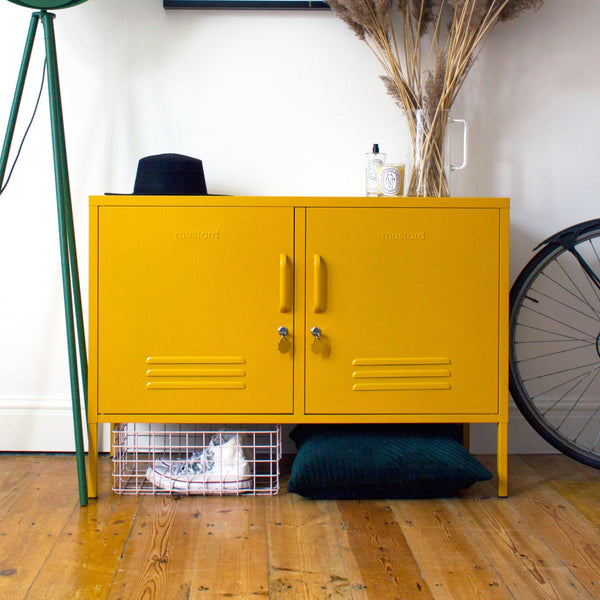 The Lowdown Double Door Locker Cabinet (Mustard)