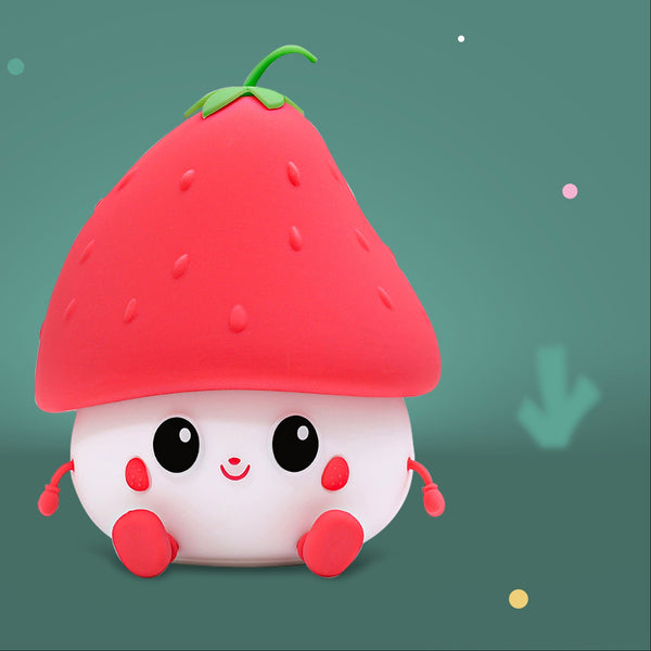 Strawberry Silicone LED Nightlight Lamp