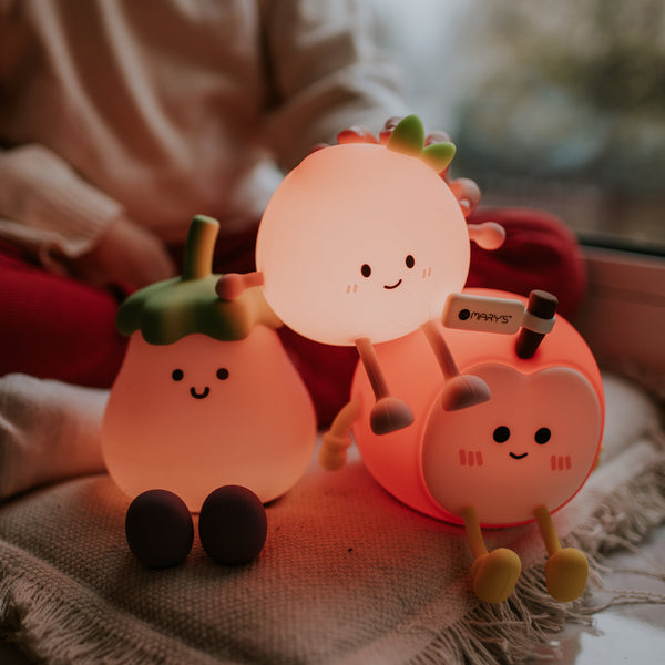 Peach Silicone LED Nightlight Lamp
