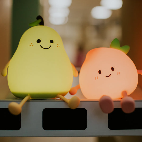 Pear Silicone LED Nightlight Lamp