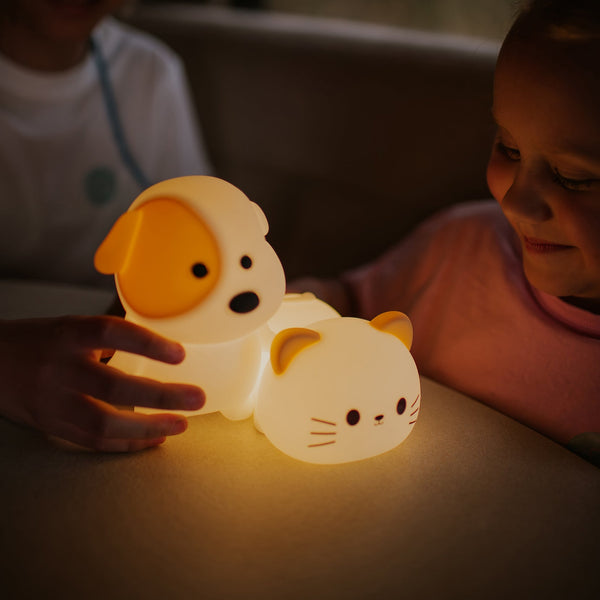 Sweet Kitty Silicone LED Nightlight Lamp with Alarm Clock