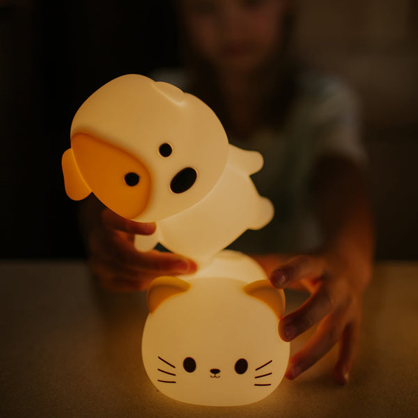 Sweet Kitty Silicone LED Nightlight Lamp with Alarm Clock