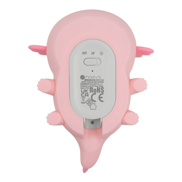 Axolotl Pink Silicone LED Nightlight Lamp