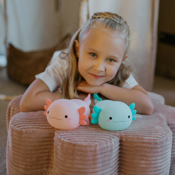 Axolotl Pink Silicone LED Nightlight Lamp
