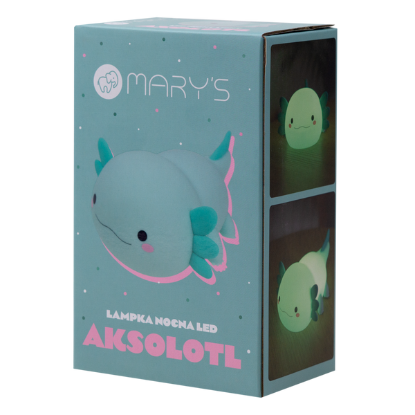 Axolotl Blue Silicone LED Nightlight Lamp
