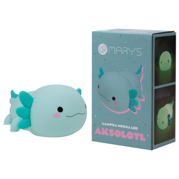 Axolotl Blue Silicone LED Nightlight Lamp
