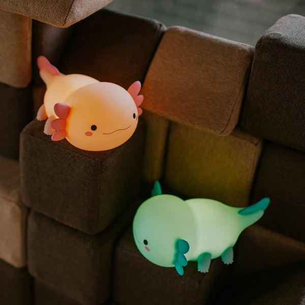 Axolotl Blue Silicone LED Nightlight Lamp
