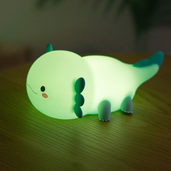 Axolotl Blue Silicone LED Nightlight Lamp
