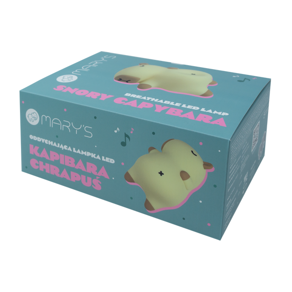 Capybara Snoring Ball Silicone LED Nightlight Lamp with Sound