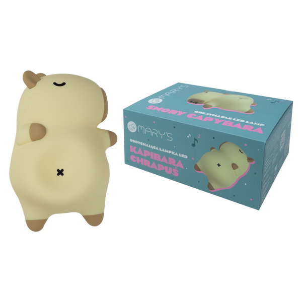 Capybara Snoring Ball Silicone LED Nightlight Lamp with Sound