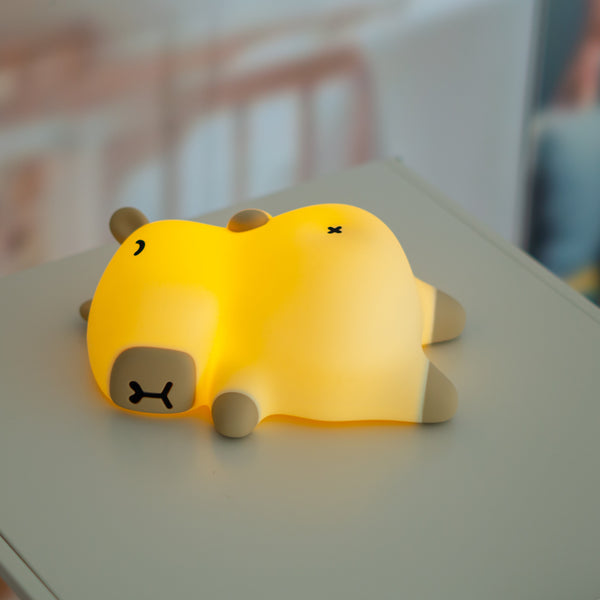 Capybara Snoring Ball Silicone LED Nightlight Lamp with Sound