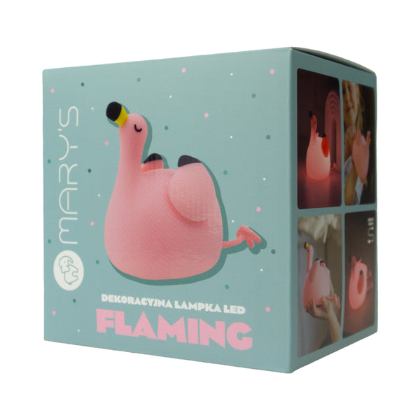 Flamingo Silicone LED Nightlight Lamp