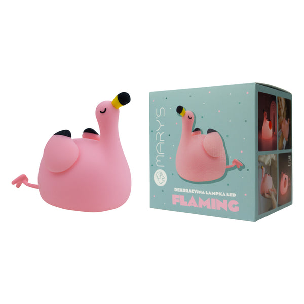 Flamingo Silicone LED Nightlight Lamp