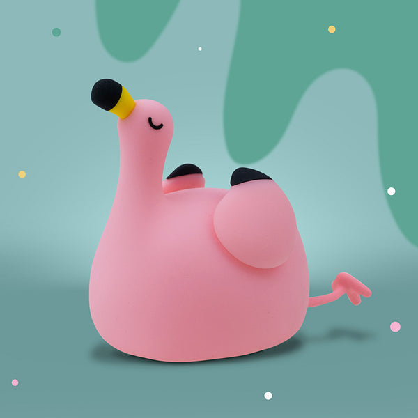 Flamingo Silicone LED Nightlight Lamp