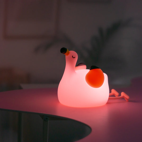 Flamingo Silicone LED Nightlight Lamp