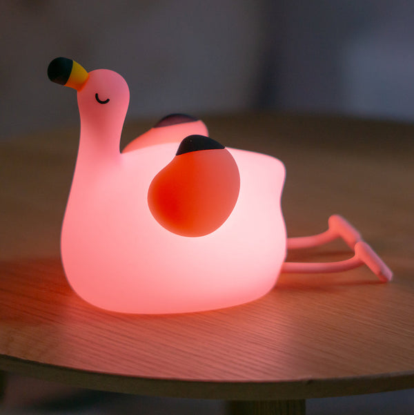 Flamingo Silicone LED Nightlight Lamp