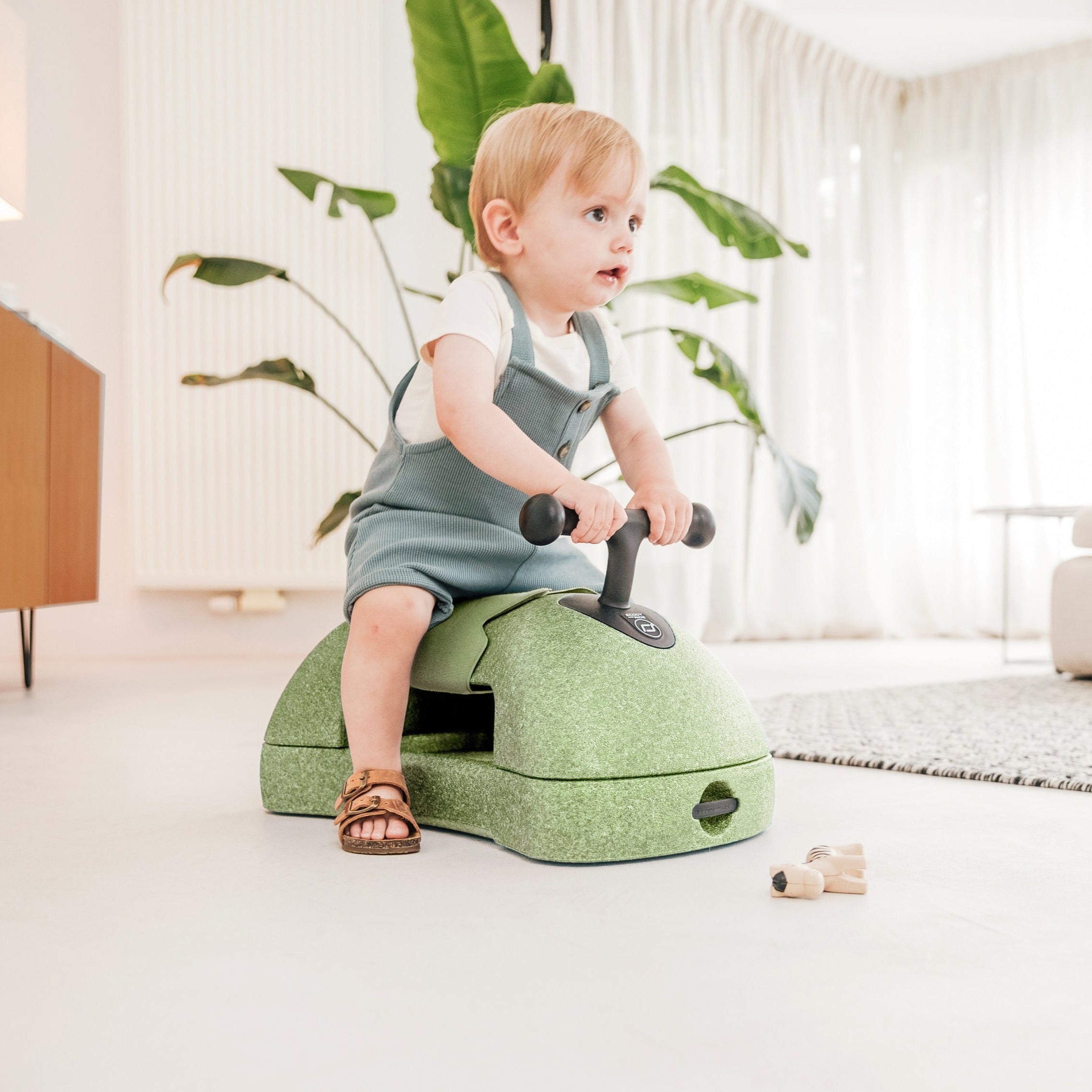 Scoot & Ride Childrens 3-in-1 My First Ride On Walker Olive