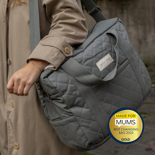 Baby Changing Bag with Pram Clips (Flint)