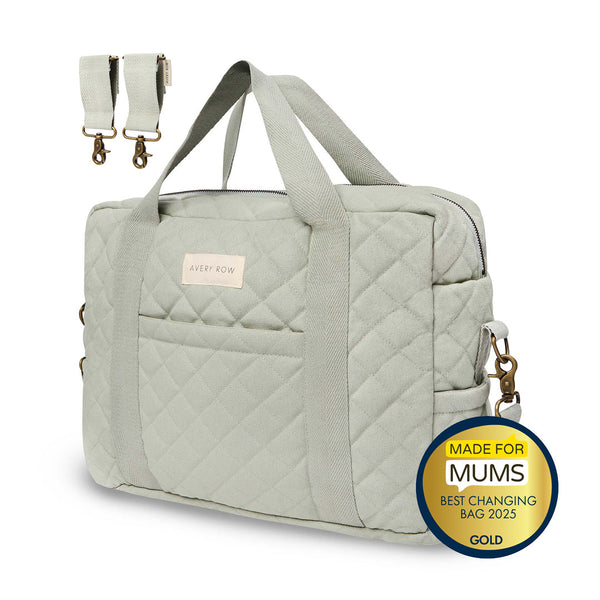 Baby Changing Bag with Pram Clips (Sage)