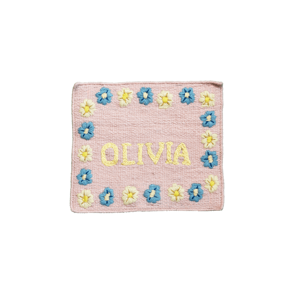 The Meadow Hand Embroidered Personalised Wall Art