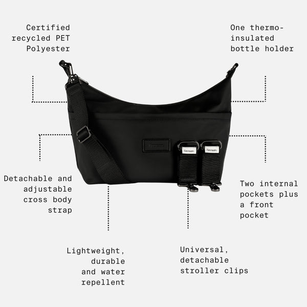 Fia Eco Stroller Organiser With Stroller Clips (Mocha)